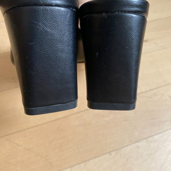 Adrienne Vittadini black slip on "Noril" Mule black block heel missize 8 & 9 - Picture 5 of 6